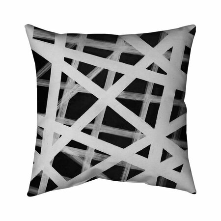 FONDO 20 x 20 in. Geometric Stripes-Double Sided Print Indoor Pillow FO2793694